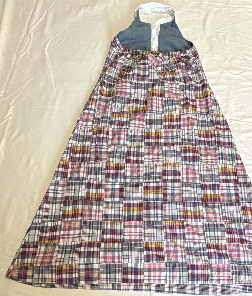 Tuckernuck Plaid Patchwork Halter Maxi Dress Size M - Picture 5 of 8